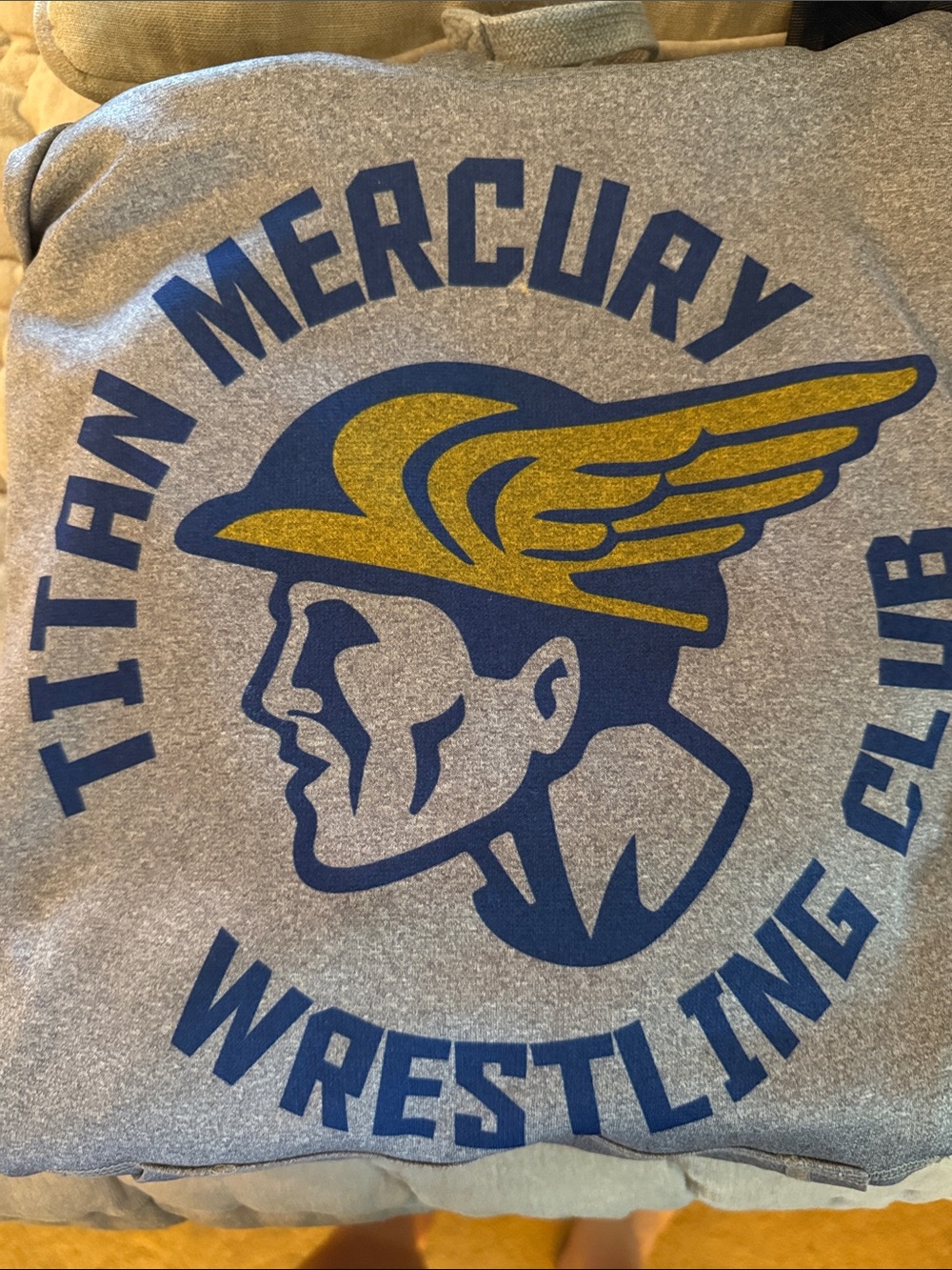 Titan Mercury Wrestling Club Kids' Gray Pullover Hoodie